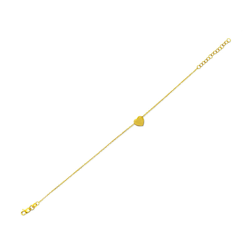 Mosuo Jewellery Herz Gold Armband - Vermeil Clearance-Verkauf