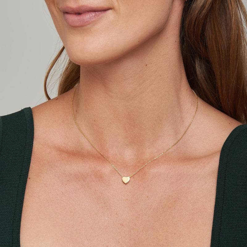 Mosuo Jewellery Herz Gold Halskette - Vermeil Kostenloser Versand international