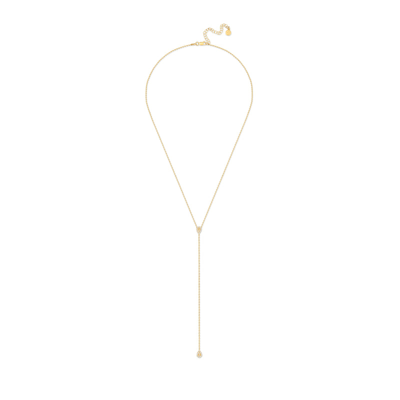 Mosuo Jewellery Teardrop Lariat Halskette - Vermeil Verkauf