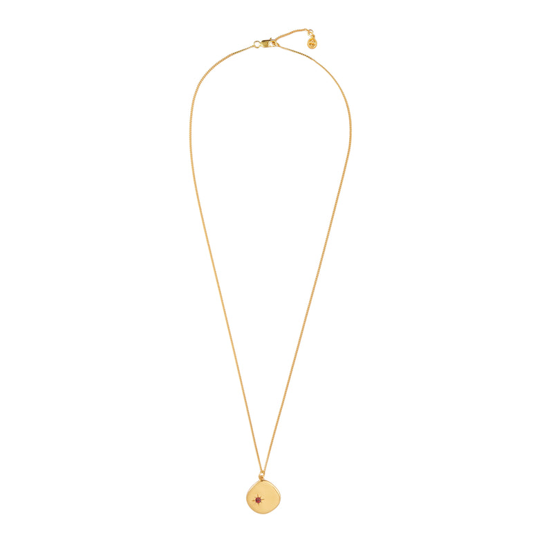 Mosuo Jewellery Geburtsstein Halskette Januar - Vermeil & Granat Rabatt