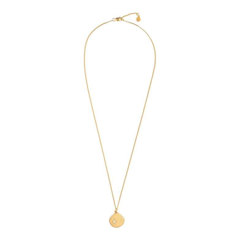 Mosuo Jewellery Geburtsstein Halskette Oktober - Vermeil & Opal Saisonschlussverkauf