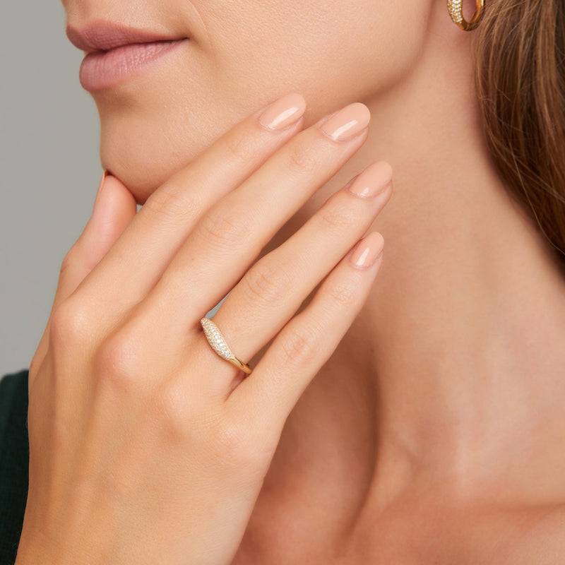 Mosuo Jewellery Athena Topas Ring - Vermeil Osterangebot