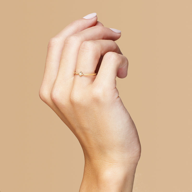 Mosuo Jewellery Diamant Nordstern Ring Muttertagsangebot