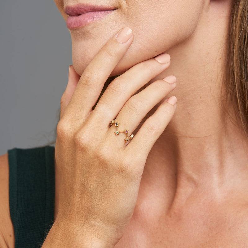 Mosuo Jewellery Regenbogen Stern Ring Valentinstagsangebot