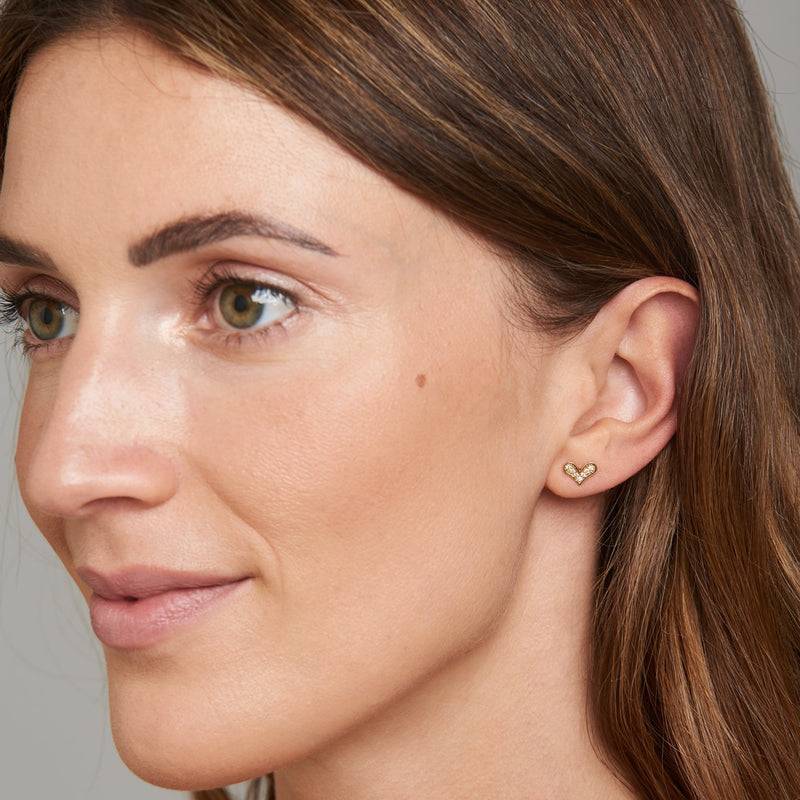 Mosuo Jewellery Diamant Herz Ohrringe Große Rabatte