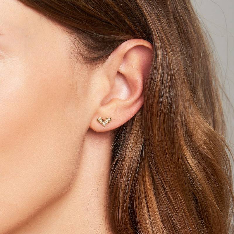 Mosuo Jewellery Diamant Herz Ohrringe Große Rabatte
