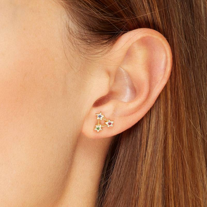 Mosuo Jewellery Regenbogen Stern Ohrstecker Super Sparpreis
