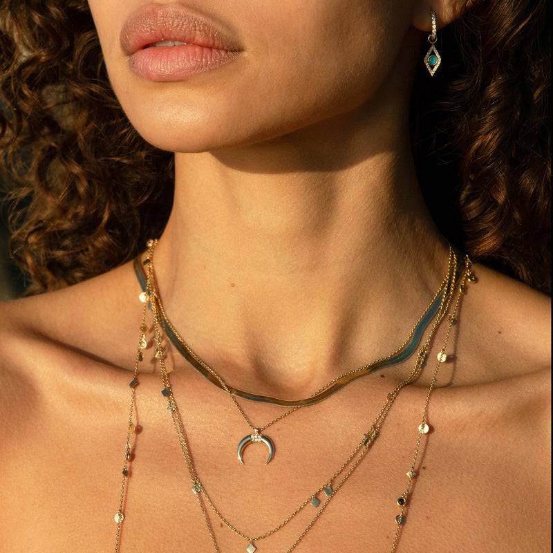 Mosuo Jewellery Mond Diamant Anhängerkette Zeitbegrenzte Promotion