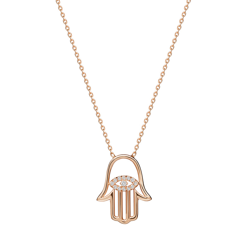 Mosuo Jewellery Hamsa Diamant Halskette Super Rabatt