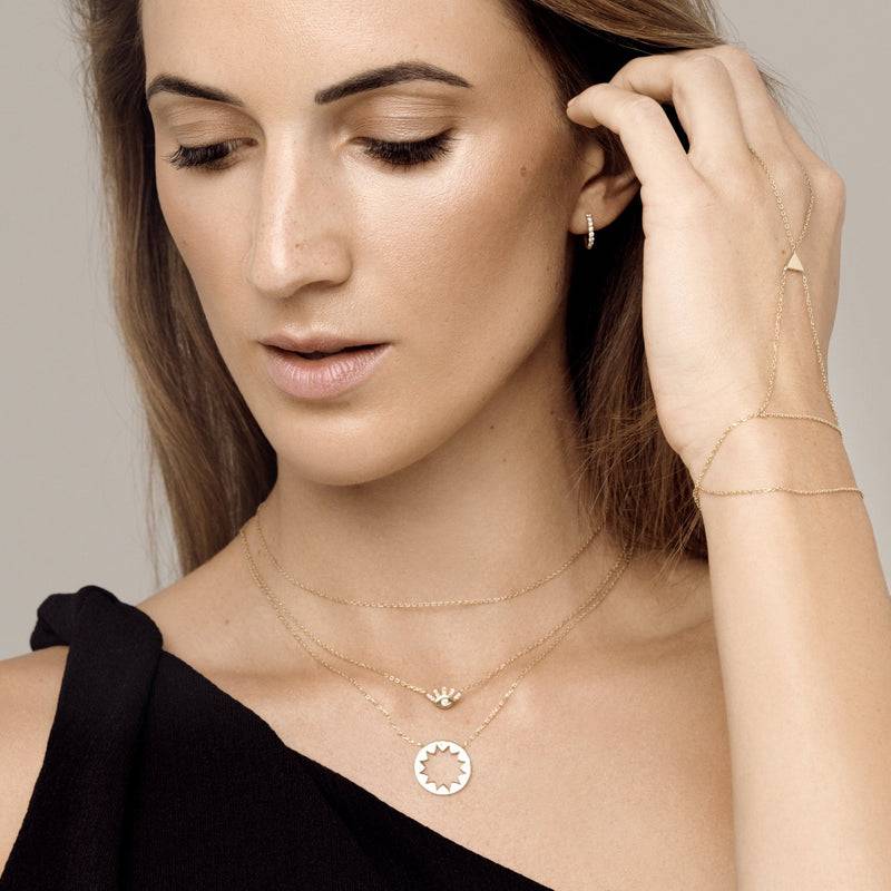 Mosuo Jewellery Evil Eye Diamant Halskette 50% Rabatt für begrenzte Zeit
