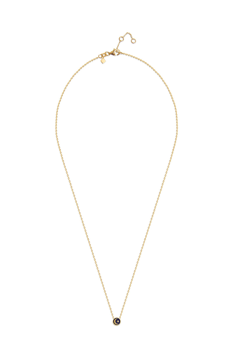 Mosuo Jewellery Emaille Diamant Mond Halskette Online