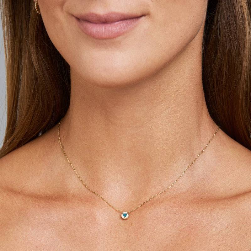 Mosuo Jewellery Emaille Dreieck Halskette Outlet