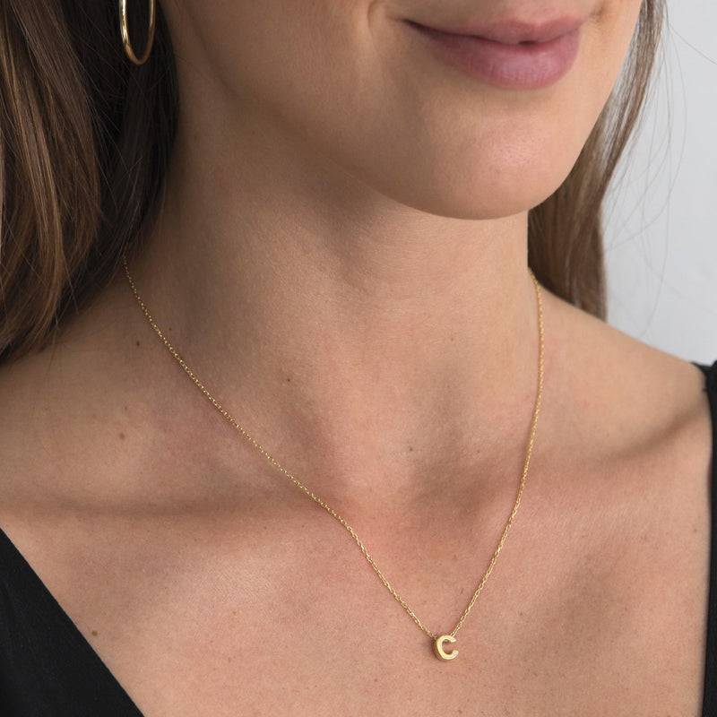 Mosuo Jewellery Diamant Buchstaben Halskette “C” - Vermeil Angebote