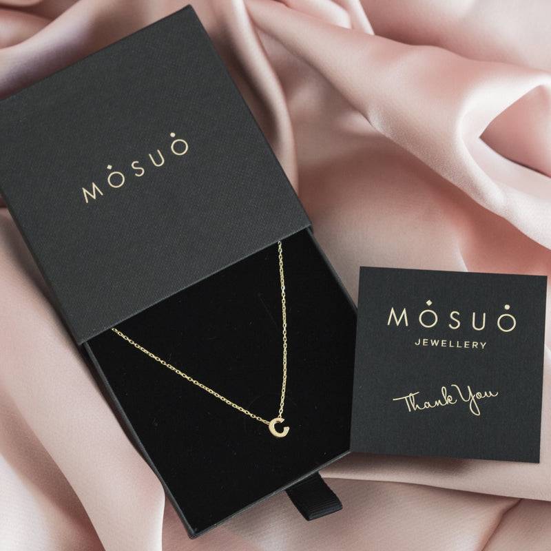 Mosuo Jewellery Diamant Buchstaben Halskette “C” - Vermeil Angebote