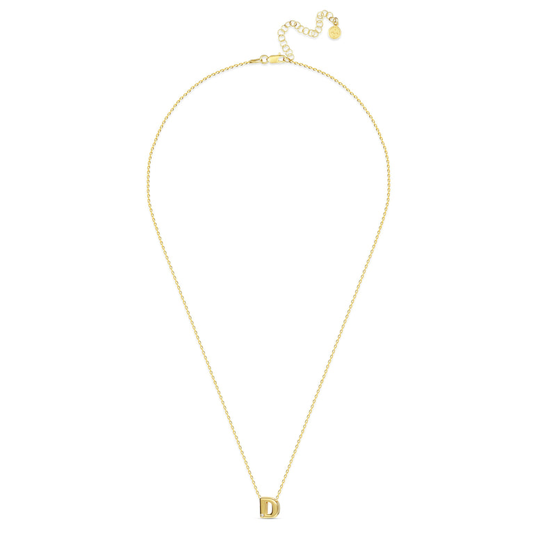 Mosuo Jewellery Diamant Buchstaben Halskette “D” - Vermeil Hotsell