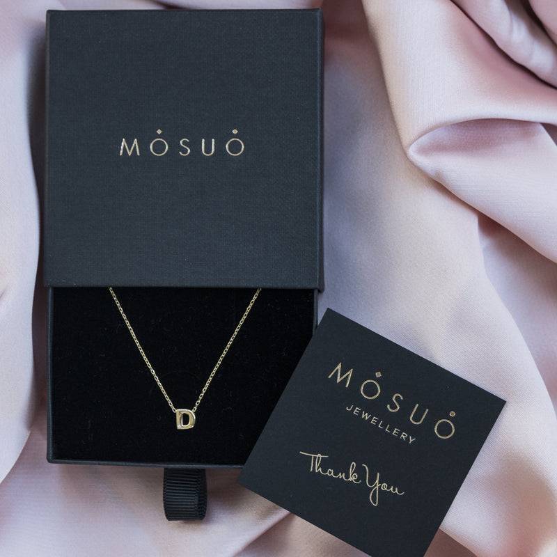 Mosuo Jewellery Diamant Buchstaben Halskette “D” - Vermeil Hotsell