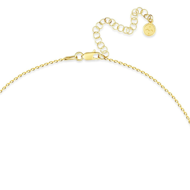 Mosuo Jewellery Diamant Buchstaben Halskette “F” - Vermeil Schlussverkauf