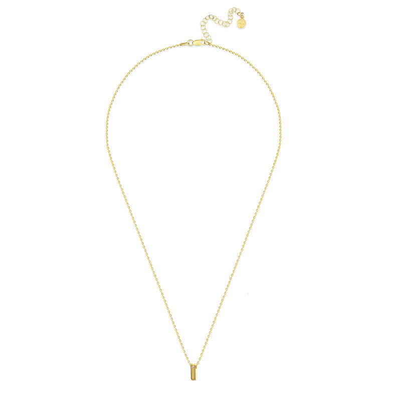 Mosuo Jewellery Diamant Buchstaben Halskette “I” - Vermeil Meist gekauft