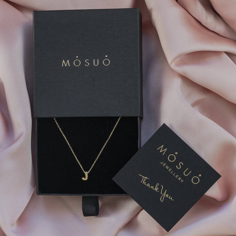 Mosuo Jewellery Diamant Buchstaben Halskette “J” - Vermeil Blitzverkäufe