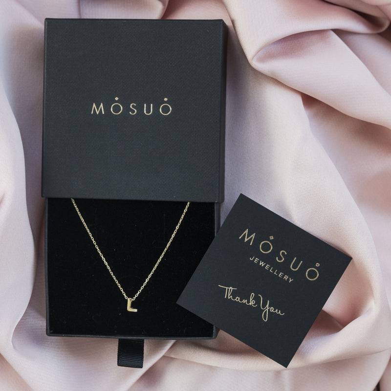 Mosuo Jewellery Diamant Buchstaben Halskette “L” - Vermeil Limitierter Zeitrabatt