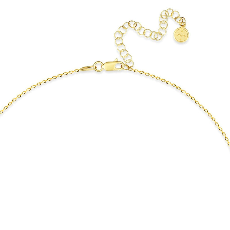 Mosuo Jewellery Diamant Buchstaben Halskette “M” - Vermeil Fabrik Onlineshop