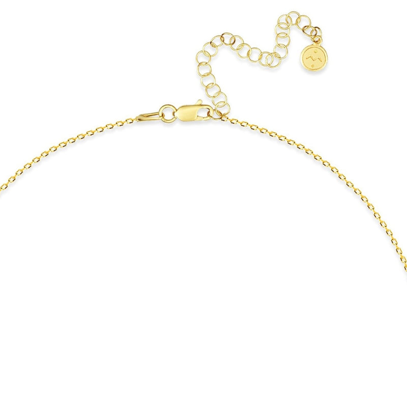 Mosuo Jewellery Diamant Buchstaben Halskette “N” - Vermeil Fabrikpreis