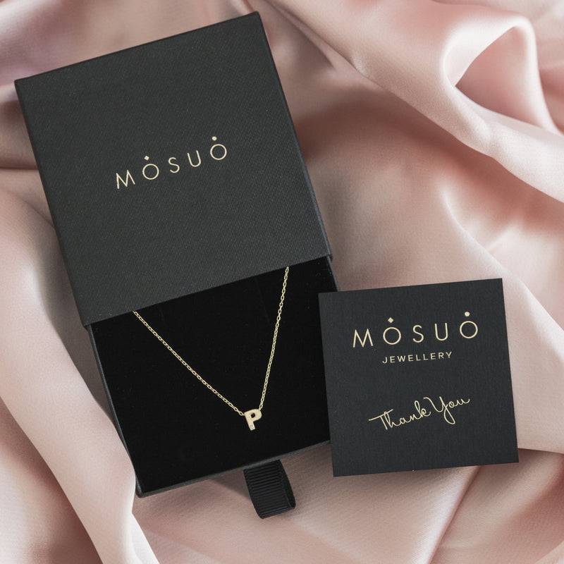 Mosuo Jewellery Diamant Buchstaben Halskette “P” - Vermeil Rabatt