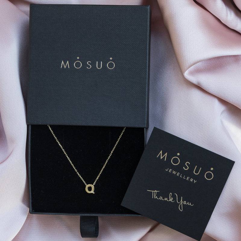 Mosuo Jewellery Diamant Buchstaben Halskette “Q” - Vermeil Günstig kaufen