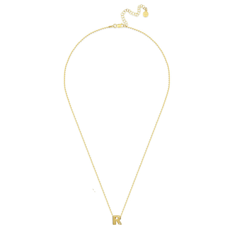 Mosuo Jewellery Diamant Buchstaben Halskette “R” - Vermeil Versandkostenfrei