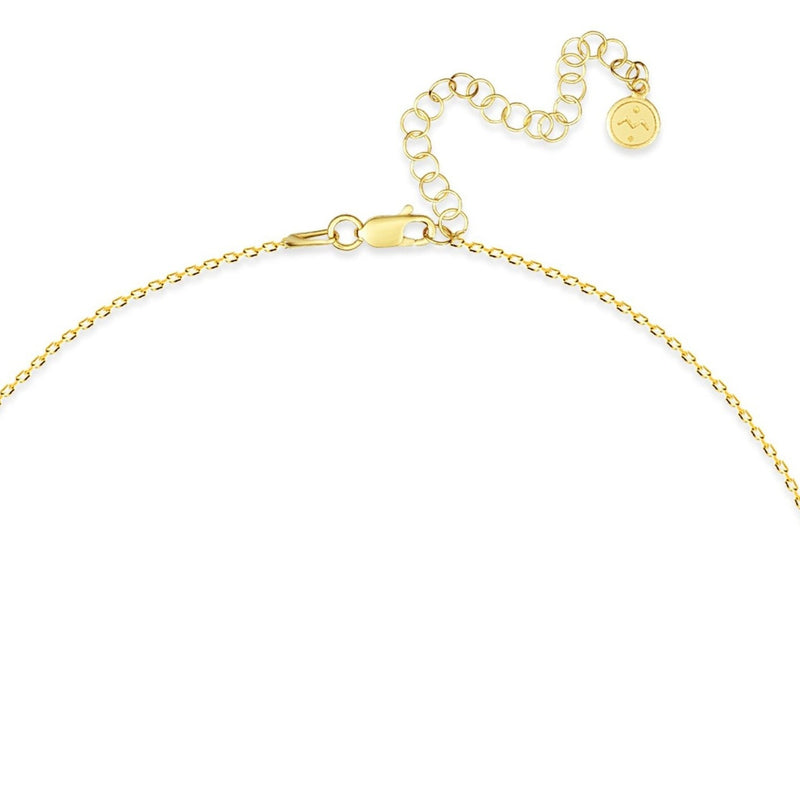 Mosuo Jewellery Diamant Buchstaben Halskette “R” - Vermeil Versandkostenfrei