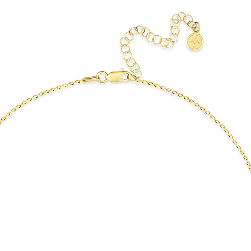 Mosuo Jewellery Diamant Buchstaben Halskette “V”- Vermeil Online Shopping
