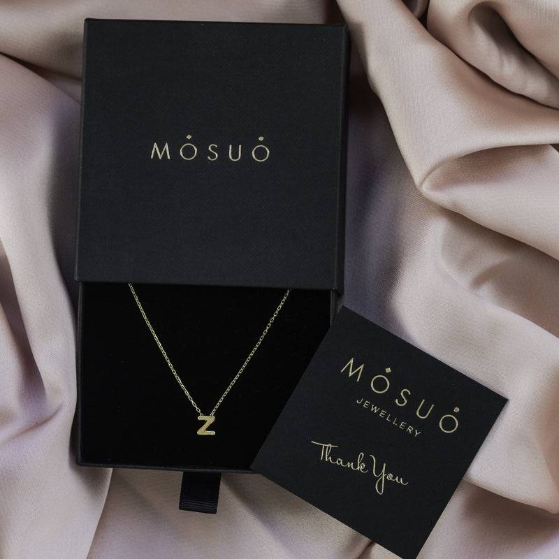Mosuo Jewellery Diamant Buchstaben Halskette “Z”- Vermeil Lagerräumung