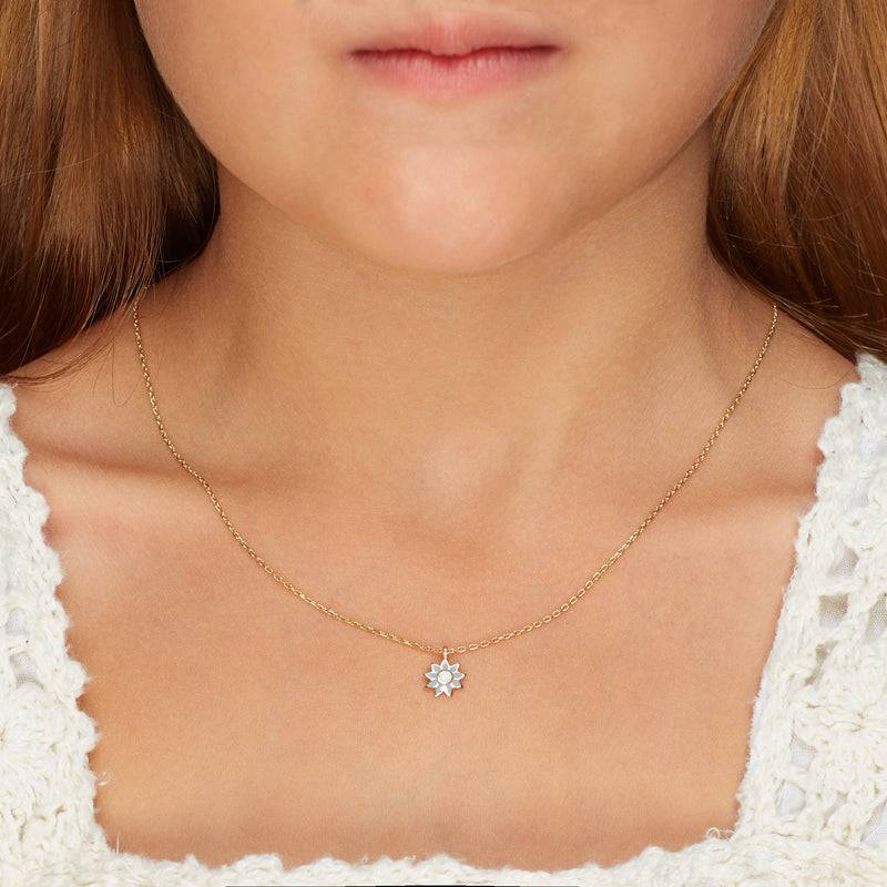 Mosuo Jewellery KIDS Emaille Blumen Halskette Räumungsverkauf
