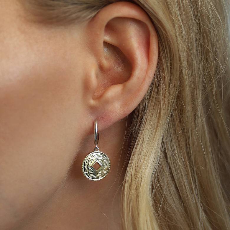 Nana Kay New Bohemian Ohrringe Mandala Gold Kostenlose Rückgabe