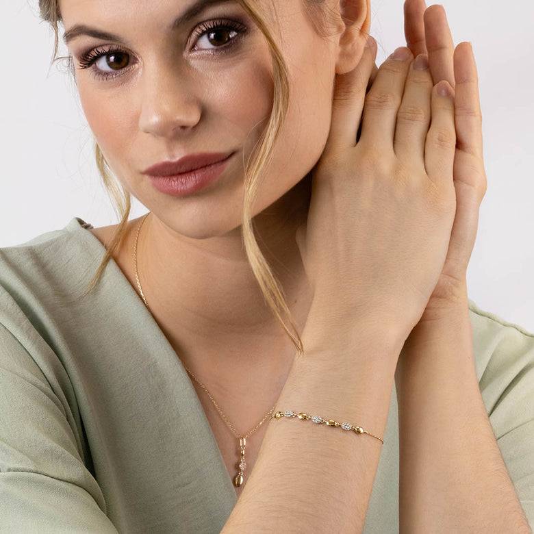Nana Kay Echtgold Armband affidée Heißer Verkauf