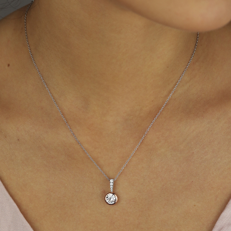 Nana Kay Classic Solitaire Halskette Charming Kostenlose Rückgabe