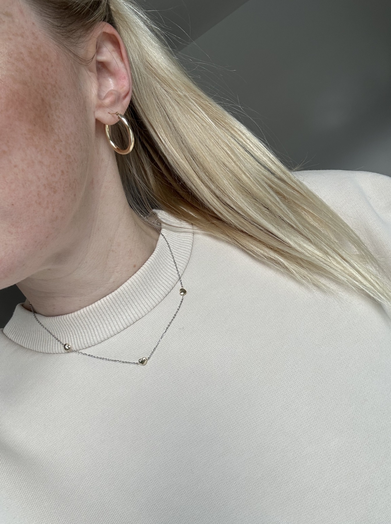 Nina Kastens Bicolor Heart Choker Zeitlich begrenztes Angebot