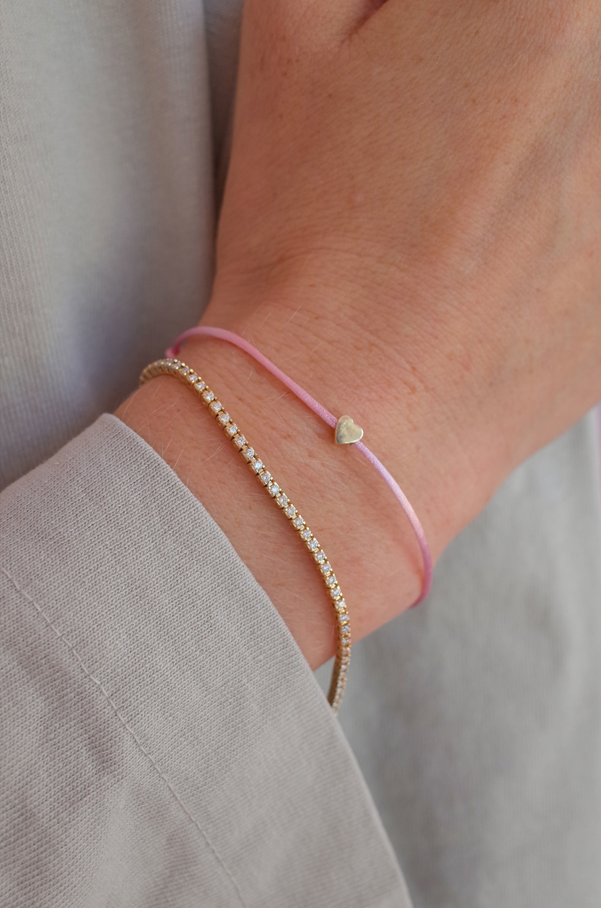 Nina Kastens Heart Bracelet Pink Kostenlose Rückgabe