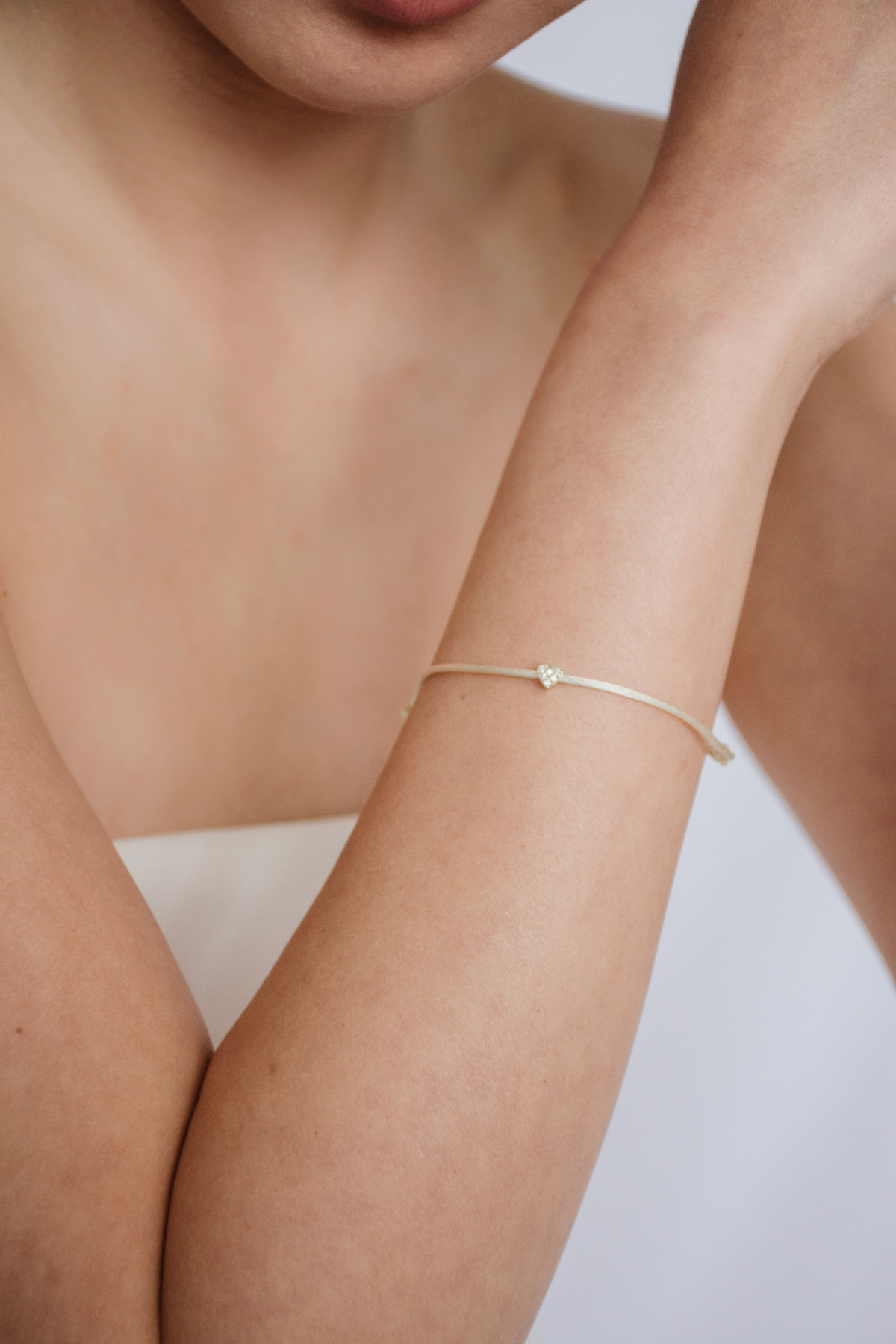 Nina Kastens Diamond Heart Bracelet White WG Letzte 2 Tage