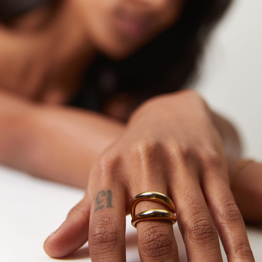 Paul Hewitt Waves Ring Gold 50% Rabatt mit kostenlosem Versand