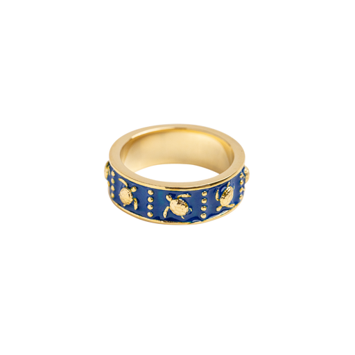 Paul Hewitt Turtle Enamel Ring Gold Black Friday Preise