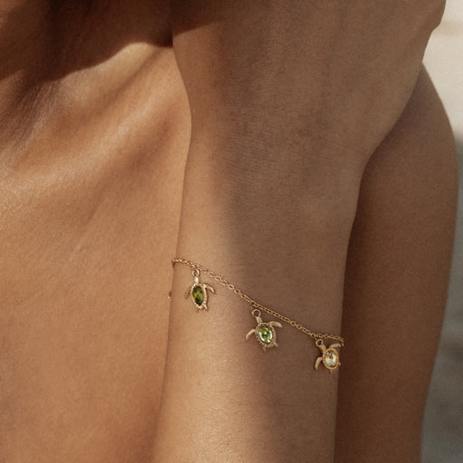 Paul Hewitt Turtle World Turtle Day Armkette Gold Im Verkauf