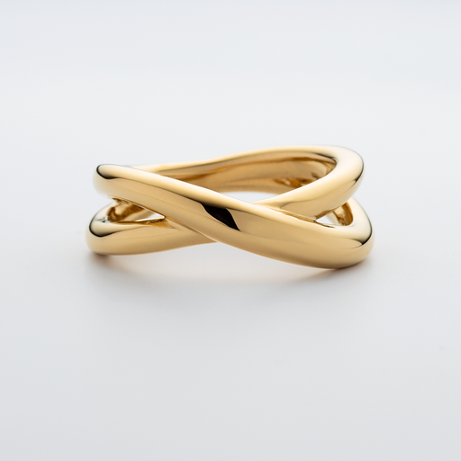 Paul Hewitt Waves Twisted Ring Gold 2025