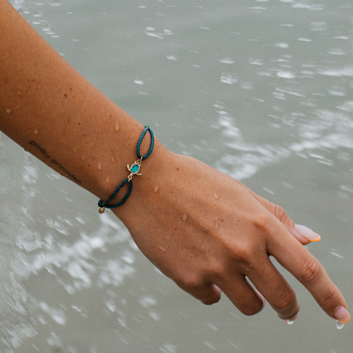 Paul Hewitt Turtle Armband Aquamarine Gold Verkauf