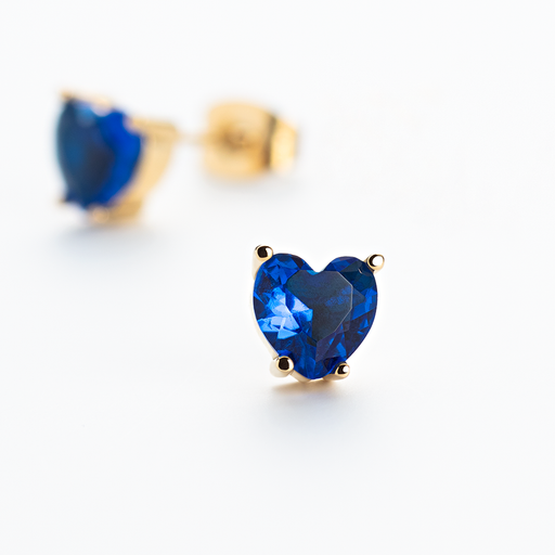 Paul Hewitt Blue Heart Ohrring Gold Blitzverkäufe