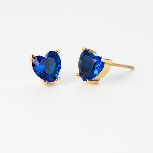 Paul Hewitt Blue Heart Ohrring Gold Blitzverkäufe