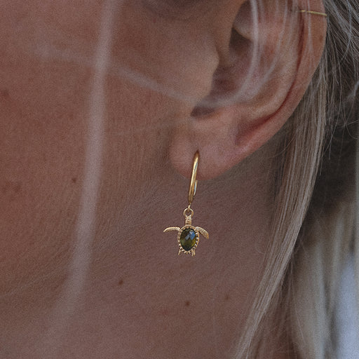 Paul Hewitt Turtle Hoops Ohrring Gold Großer Ausverkauf
