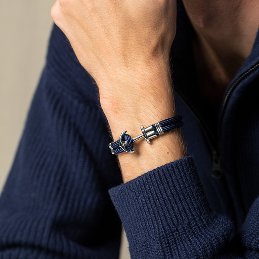 Paul Hewitt PHREP Armband Silber Marineblau Muttertagsangebot