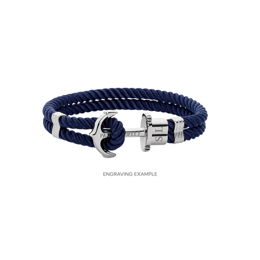 Paul Hewitt PHREP Armband Silber Marineblau Muttertagsangebot