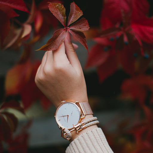 Paul Hewitt Ankerarmband Phrep Roségold Leder Hazelnut VIP-Rabatte